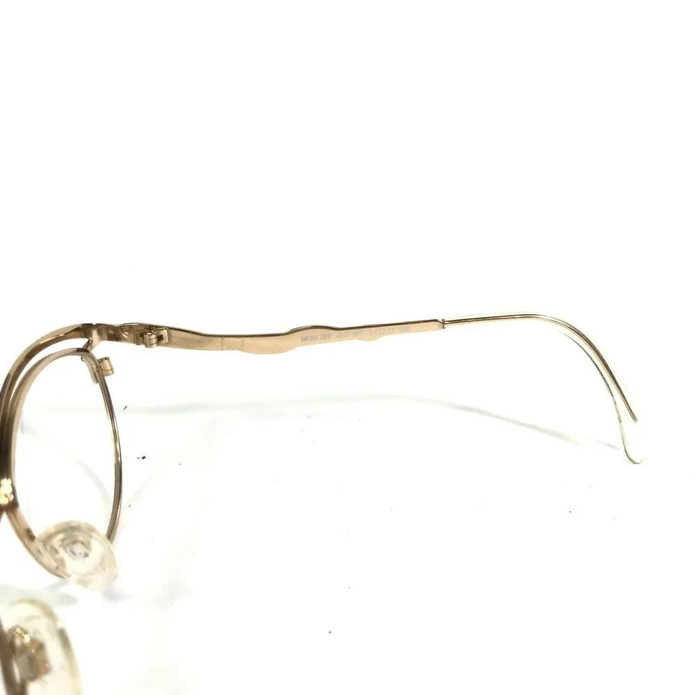 Cazal Eyeglasses Frames MOD.297 Col.697 Gold Round Cat Eye Wire Rim 54-17-135